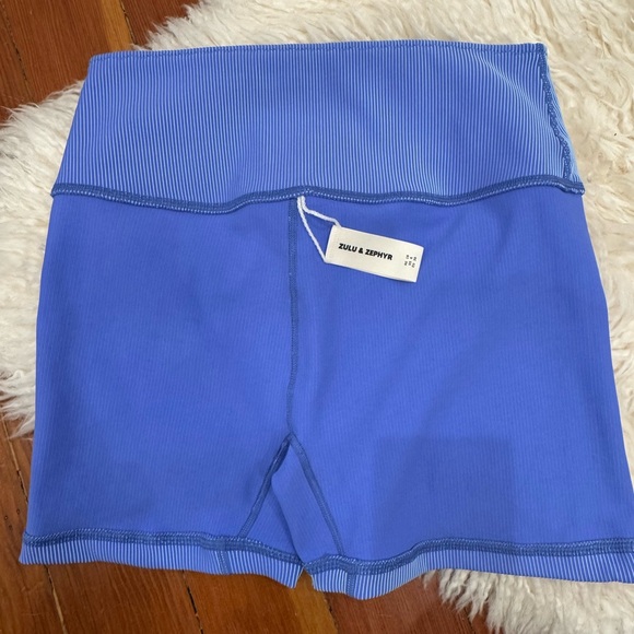 Zulu & Zephyr Blue Athletic Shorts - Picture 5 of 8